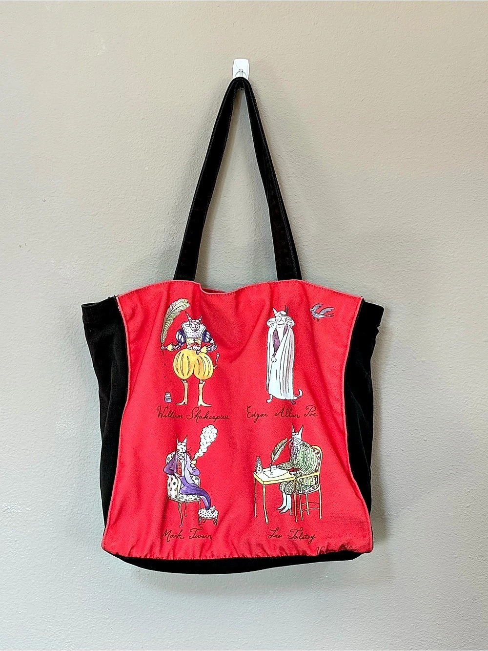 Barnes & Noble Victoria Roberts Nine Lives Literary Cats Tote Bag